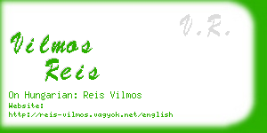 vilmos reis business card